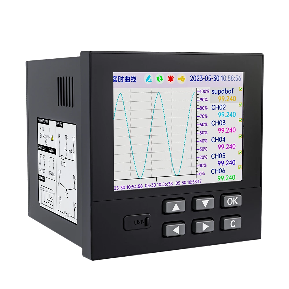 SIN-RN3000 18-channel analog signal input paperless recorder