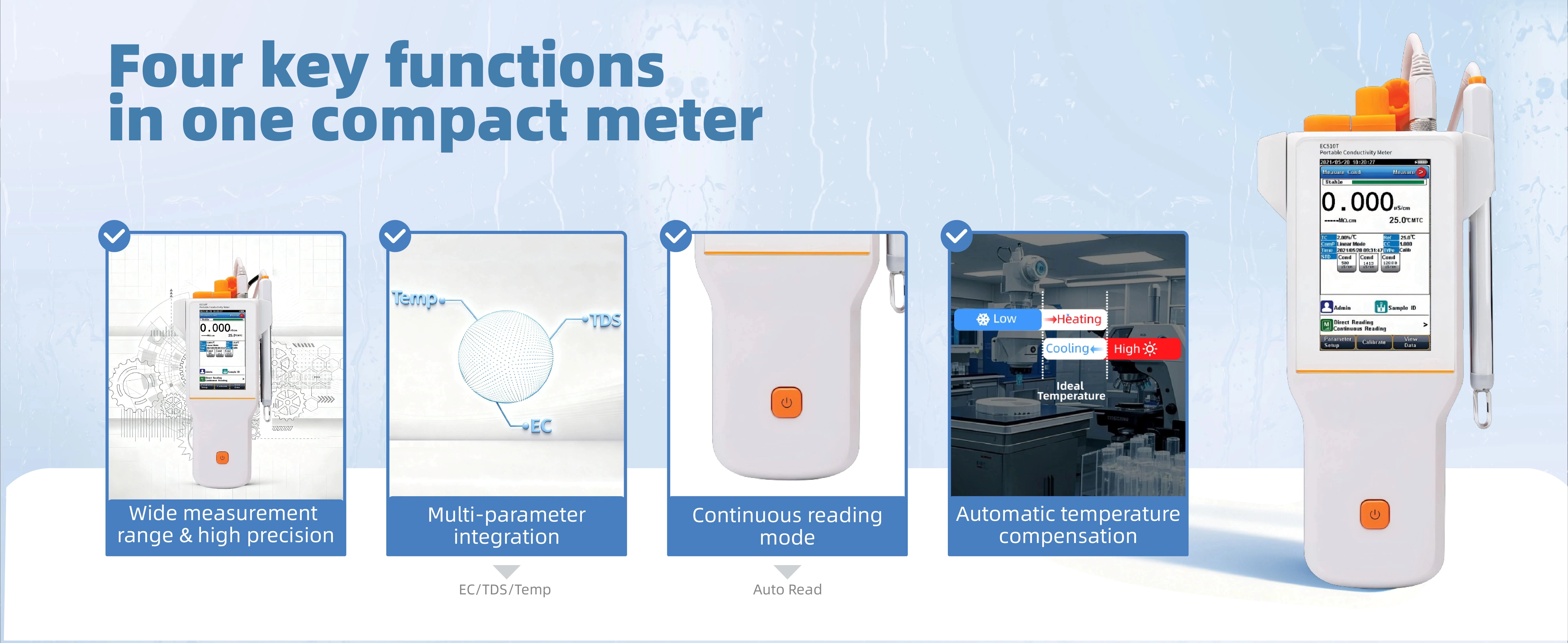 SIN-EC510T Portable Conductivity Meter