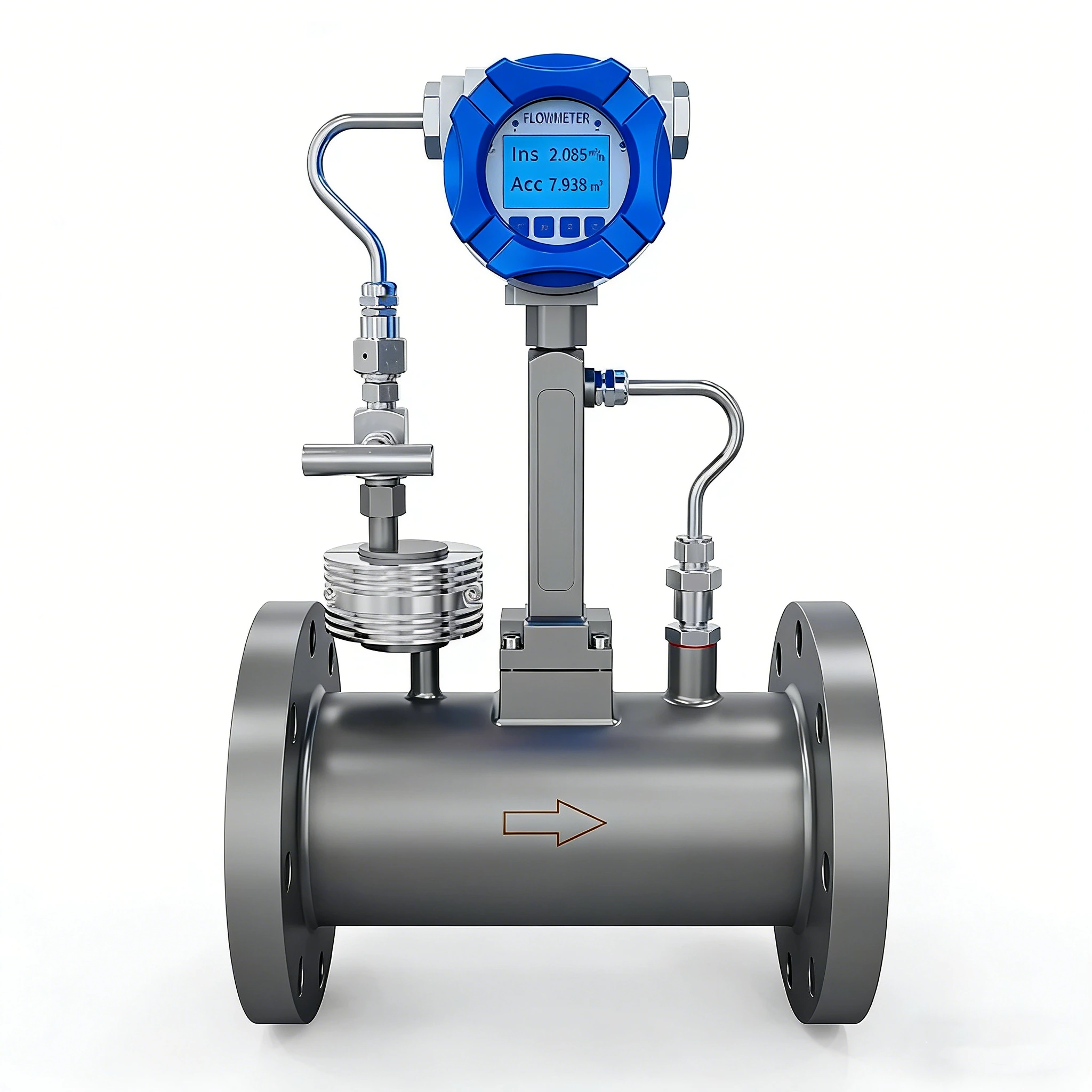 SIN-LUGB Vortex flowmeter with temp & pressure compensation