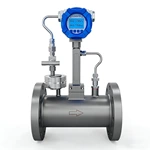 vortex flowmeter with temp and pressure compensation