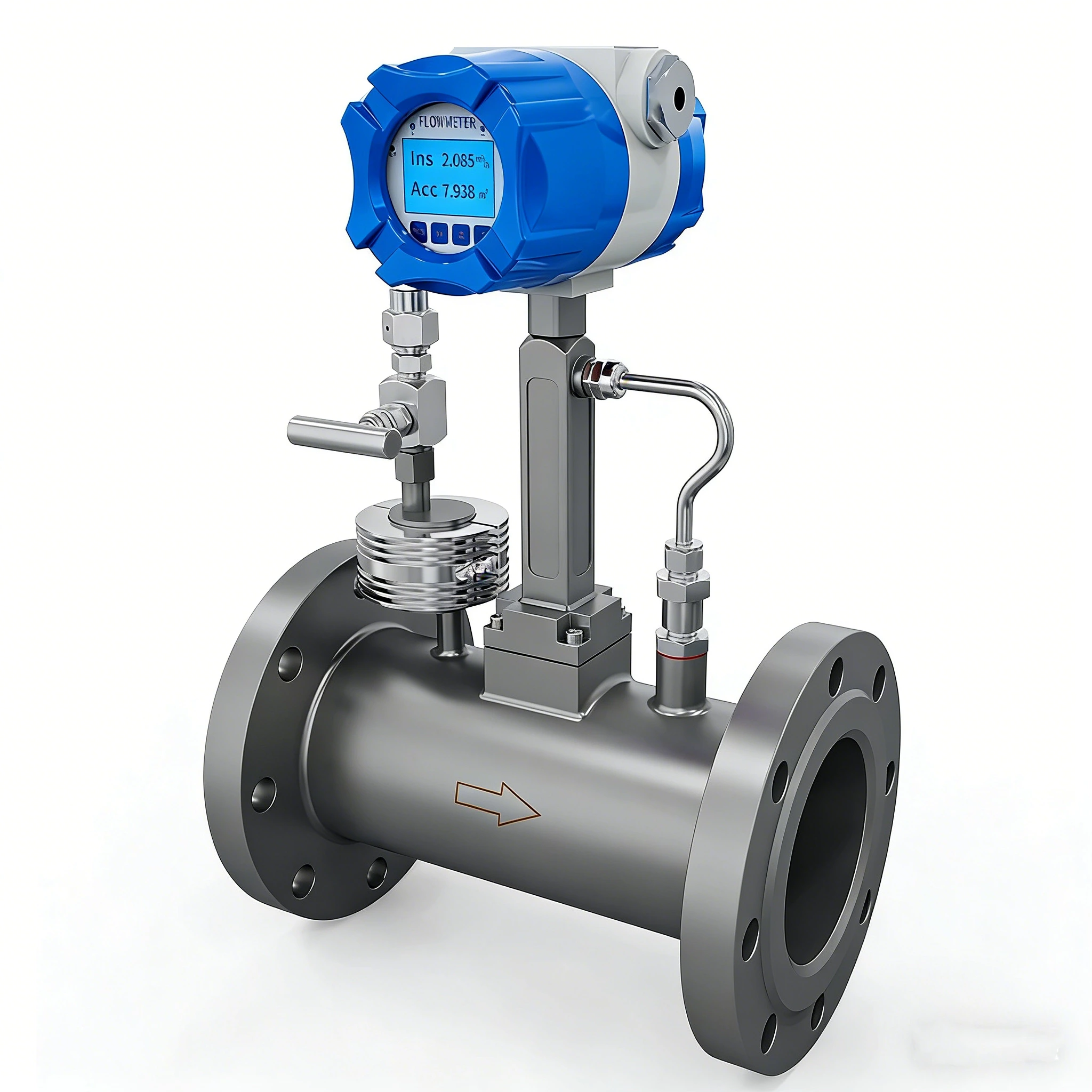 SIN-LUGB Vortex flowmeter with temp & pressure compensation