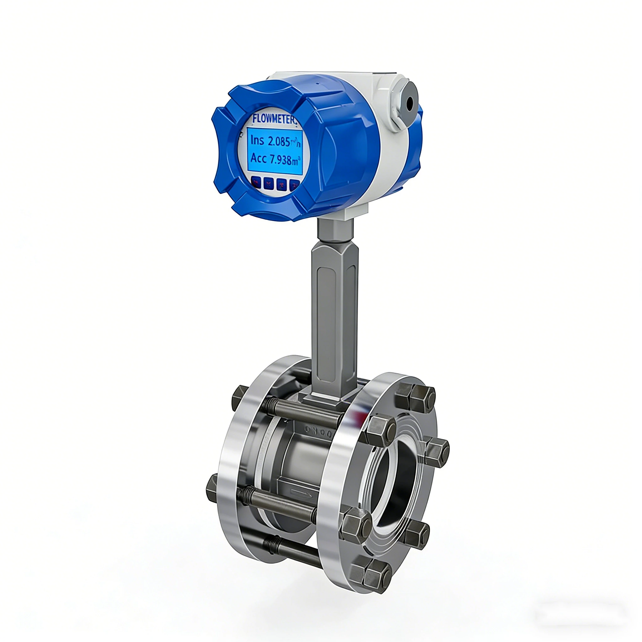 SIN-LUGB Vortex flowmeter wafer installation